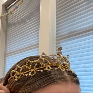 Gold Beaded Tiara